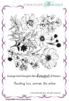 Floral Abundance unmounted rubber stamp set - A6